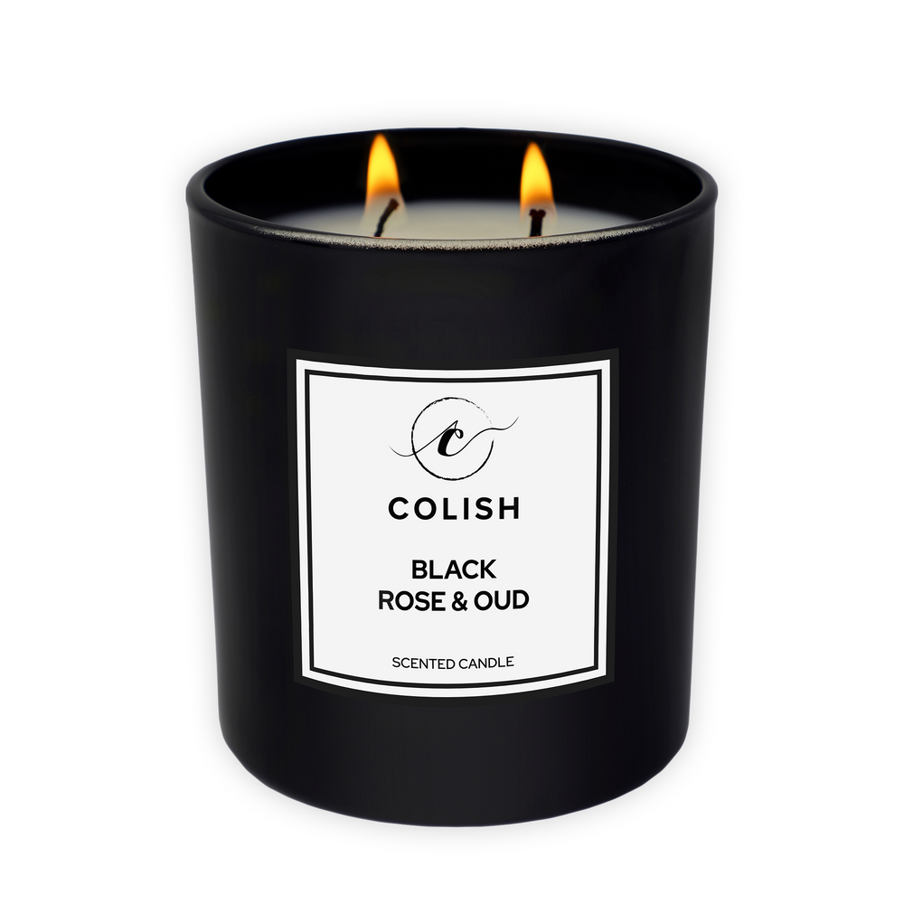 
                      
                        BLACK ROSE & OUD SCENTED CANDLE
                      
                    