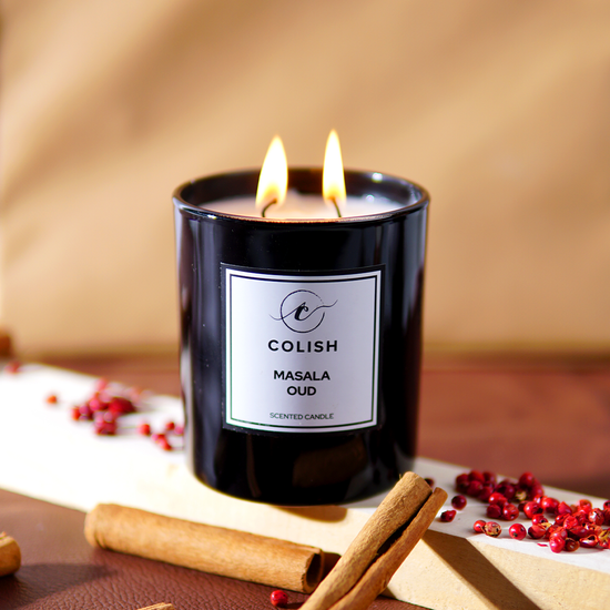 spicy oud oriental scented candle
